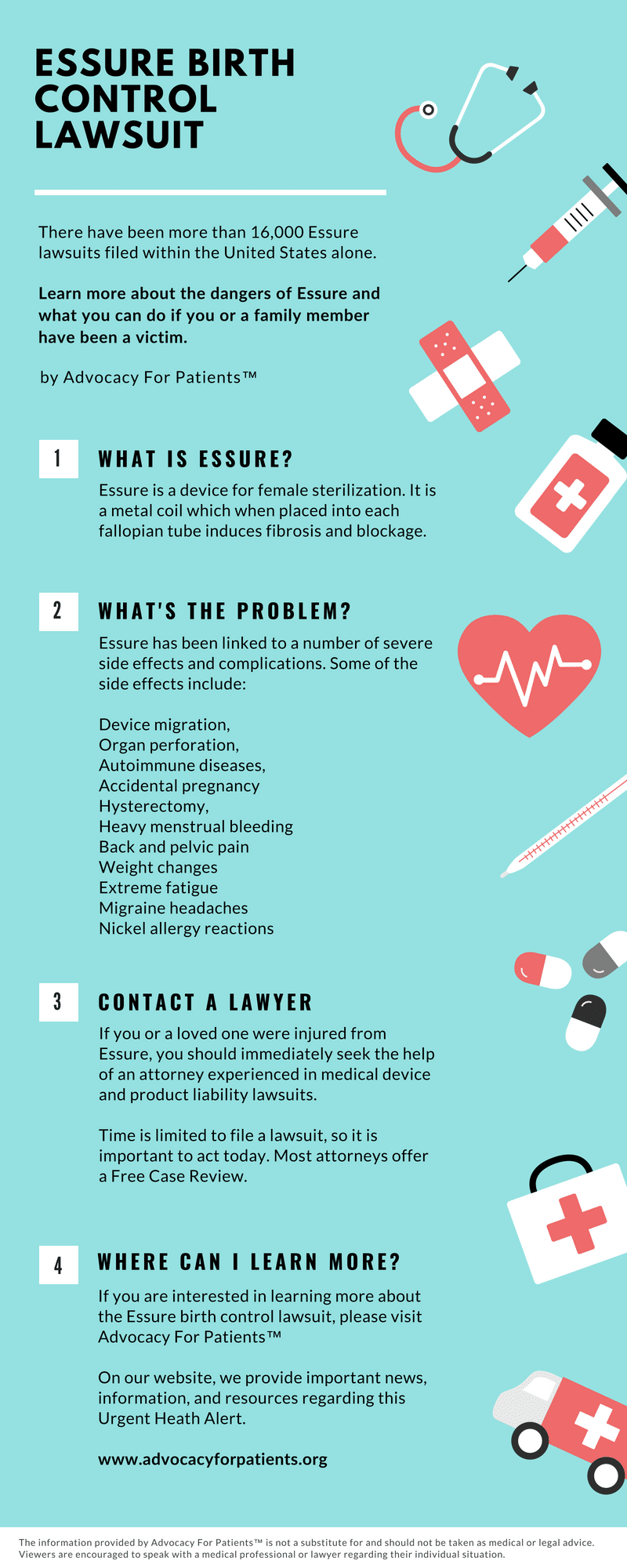 Essure Lawsuit Infographic