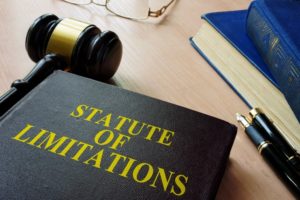 Statute of limitations (SOL) printed on a book